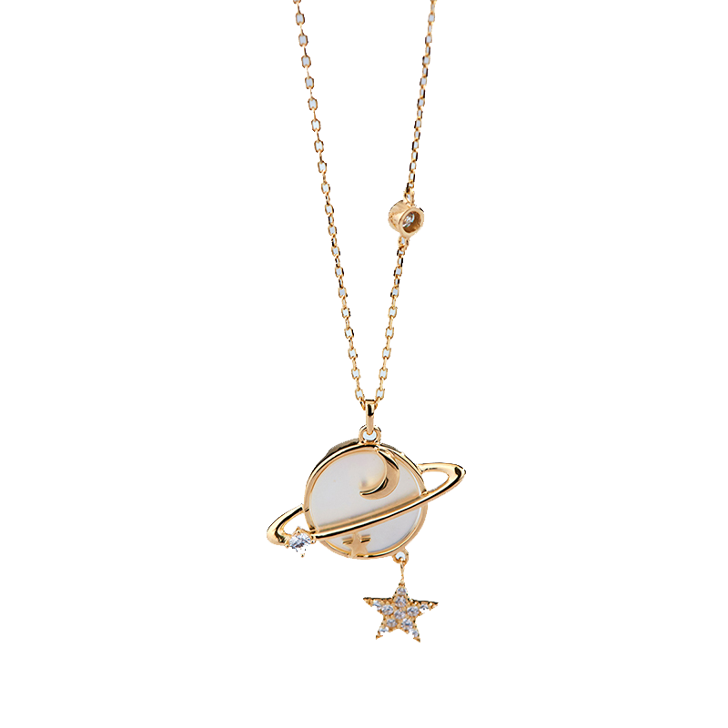 卡洛美 星空吊坠项链