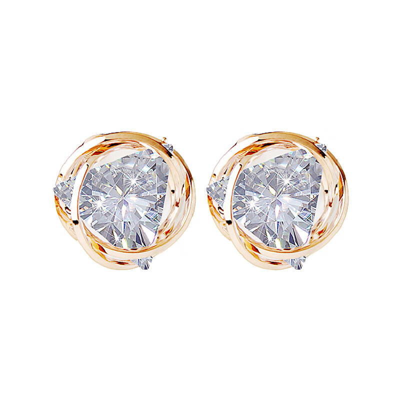 KJ 金色几何耳饰