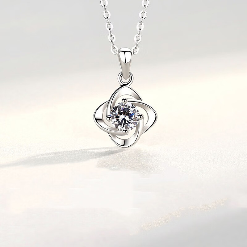 唯一 锁骨999足银项链