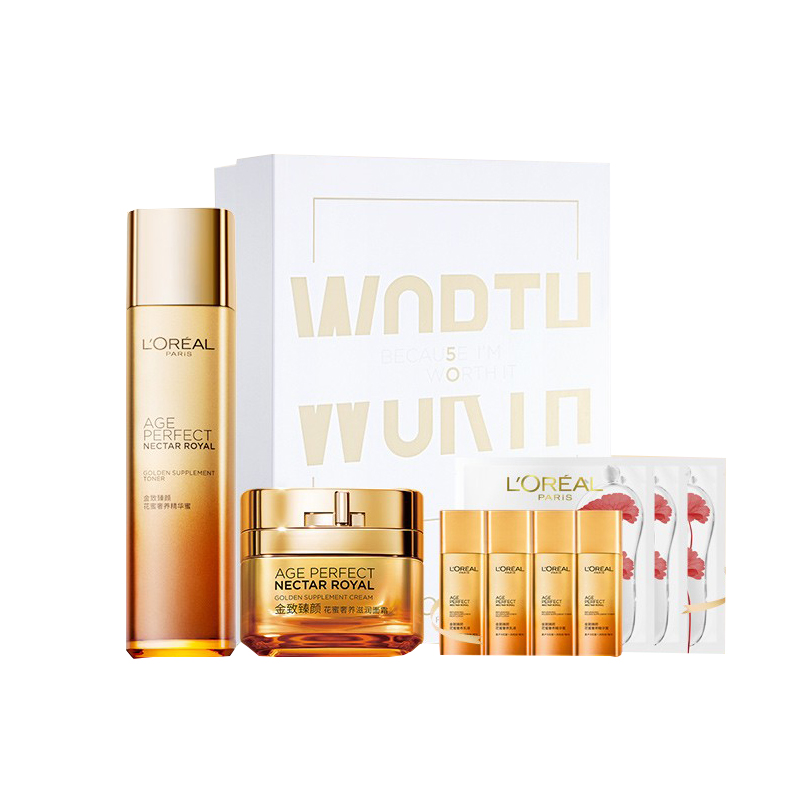 欧莱雅 金致臻颜花蜜护肤套装