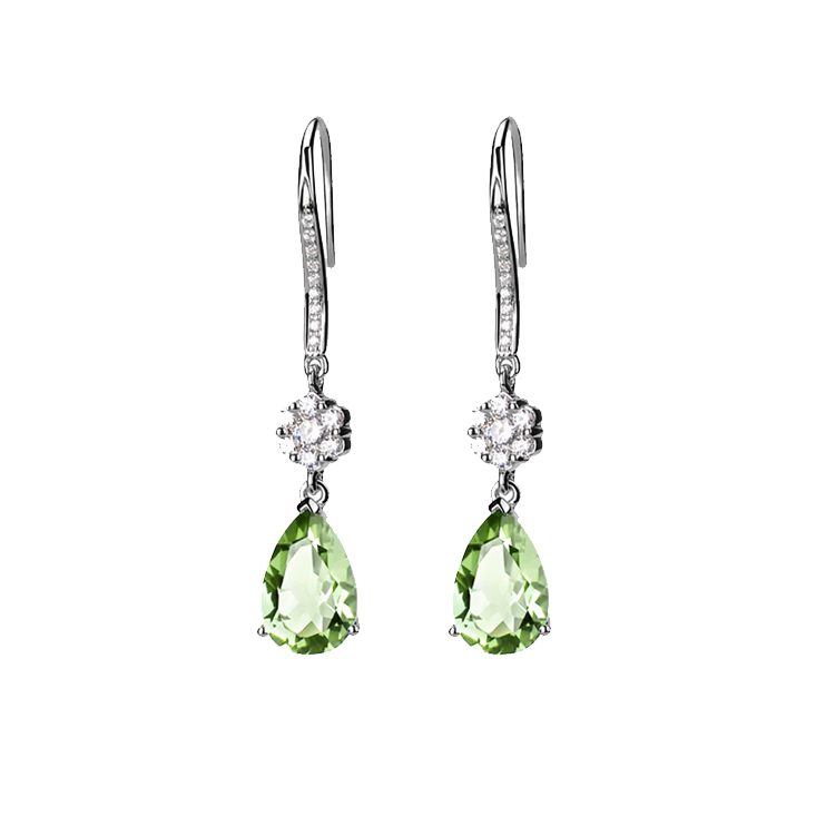 JOLEE 天然绿水晶耳饰