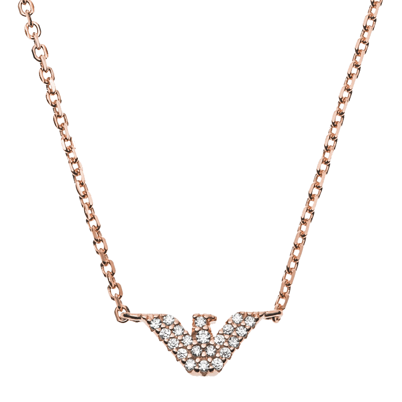 阿玛尼 鹰标坠饰 项链