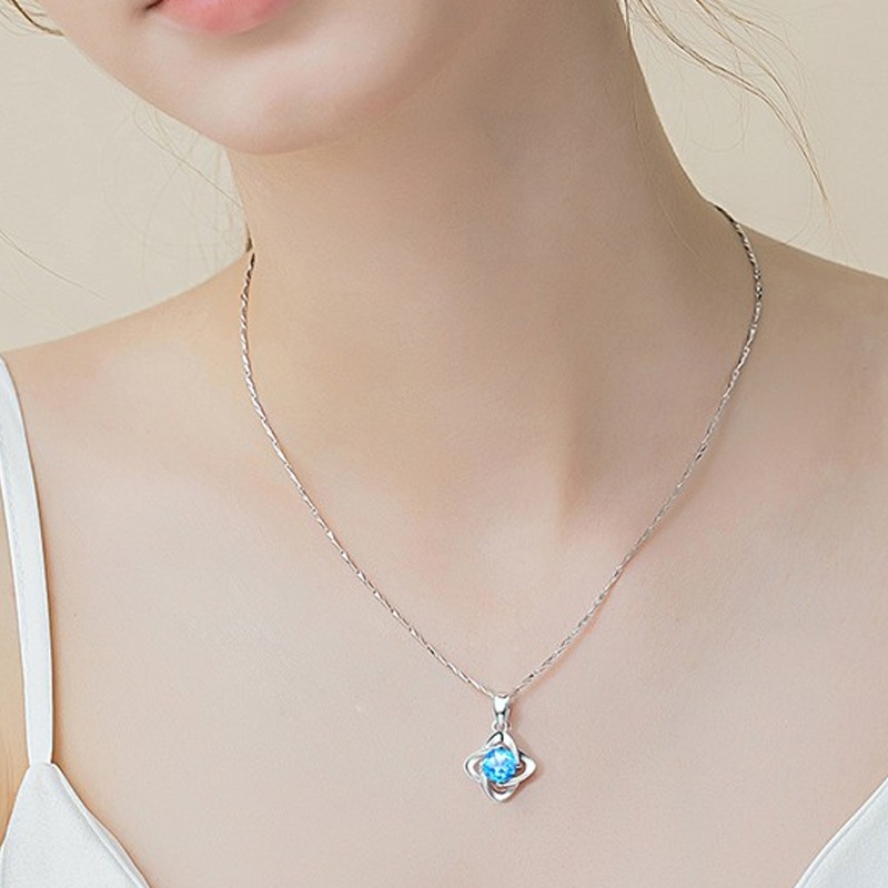 沉鱼落雁四叶草项链