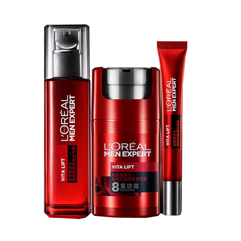 欧莱雅 紧致淡纹男士护肤套装