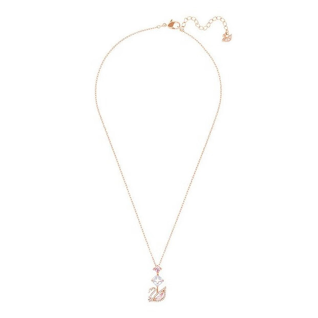 施华洛世奇 浪漫粉天鹅项链