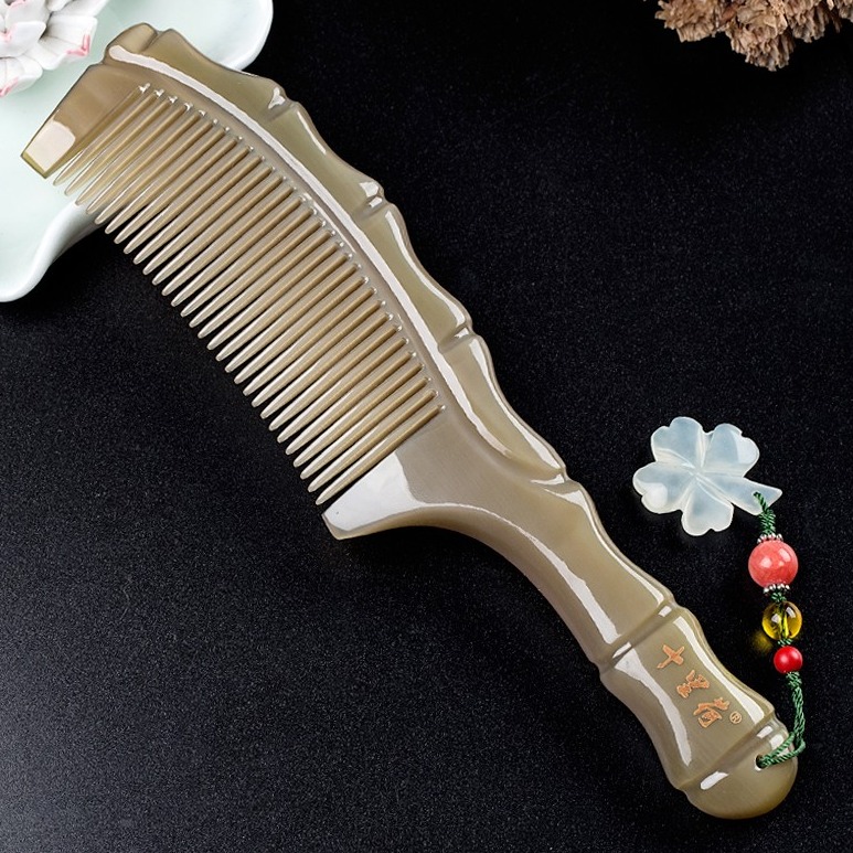 十里荷 按摩牦牛角梳