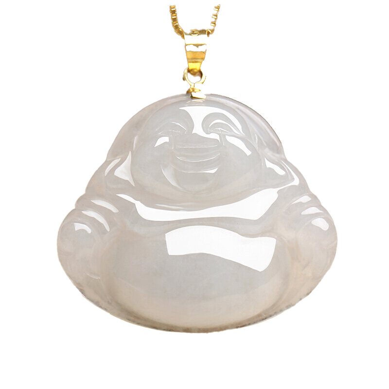 印象眸温润玉佛翡翠吊坠