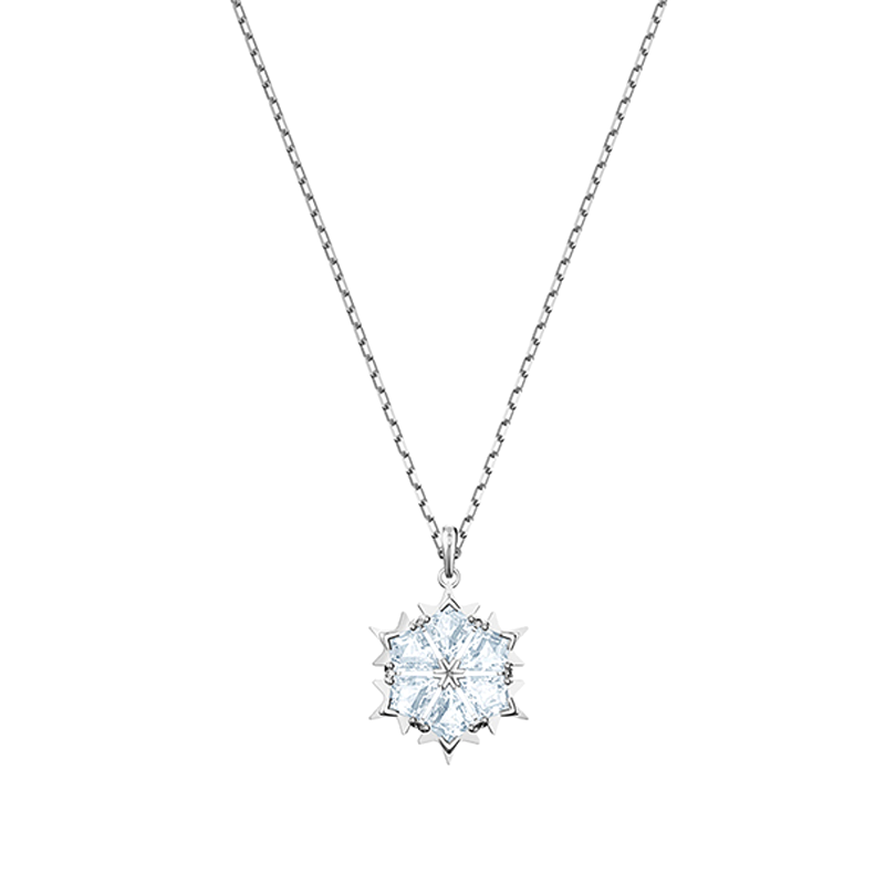 施华洛世奇 镀白金 项链