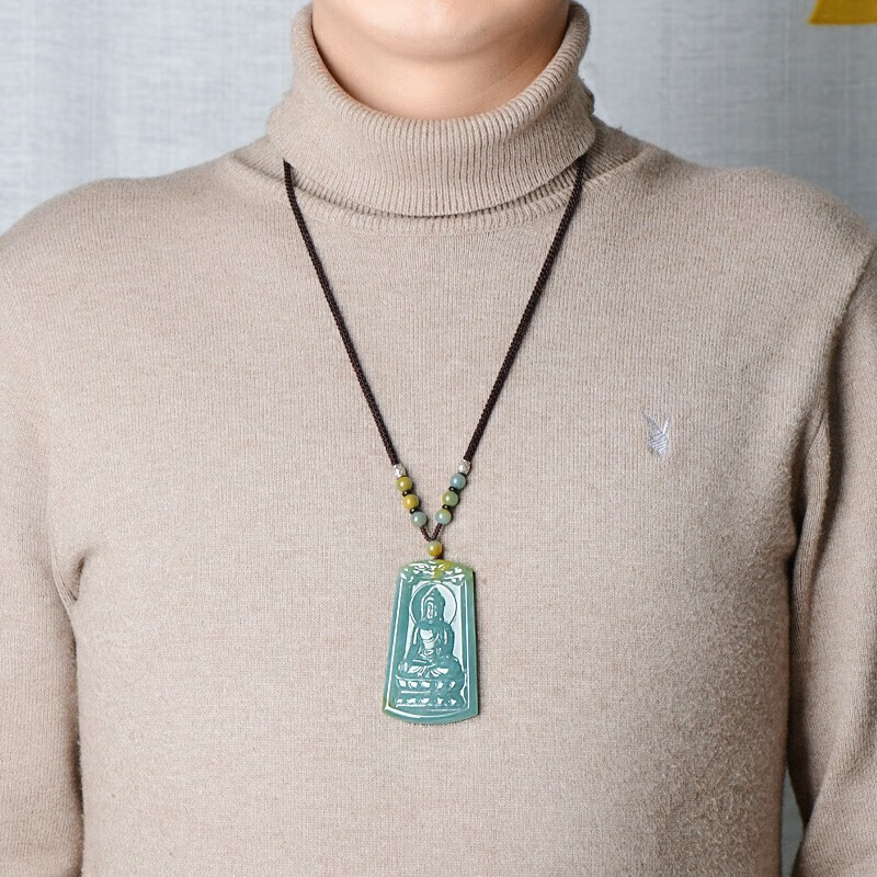 可玉可求 油绿 翡翠吊坠