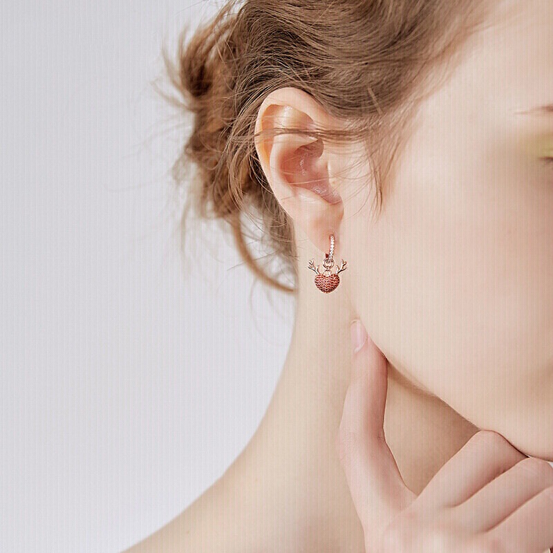 卡蒂罗 爱心简约韩版耳饰