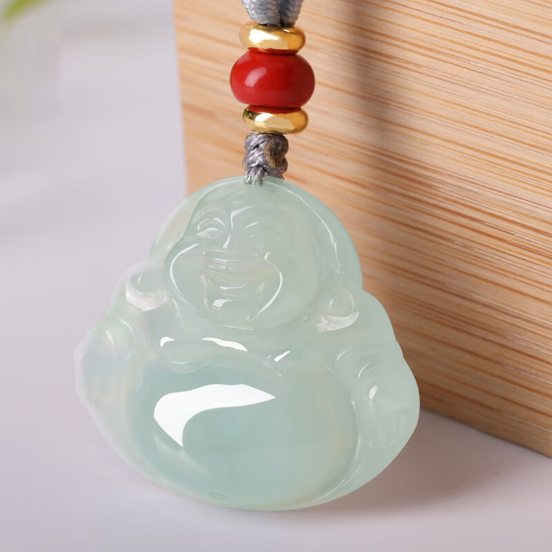 影享 冰种佛公翡翠吊坠
