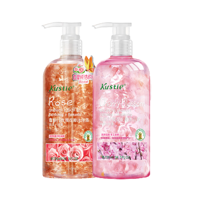 蔻斯汀 樱花玫瑰花瓣沐浴露