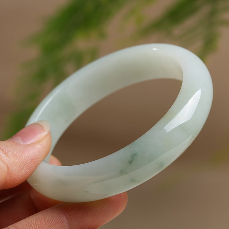 玉友 老坑飘花翡翠手镯