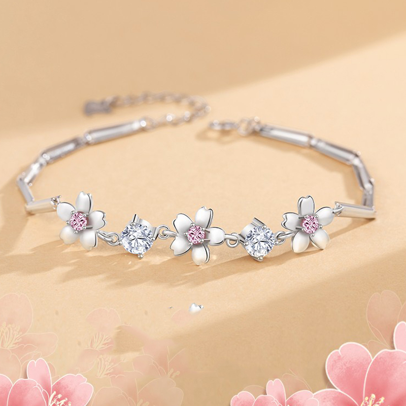 沫兰 立体樱花手链