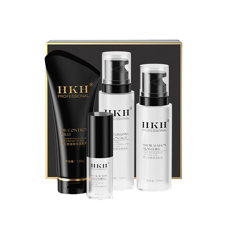 HKH 男士控油补水护肤套装