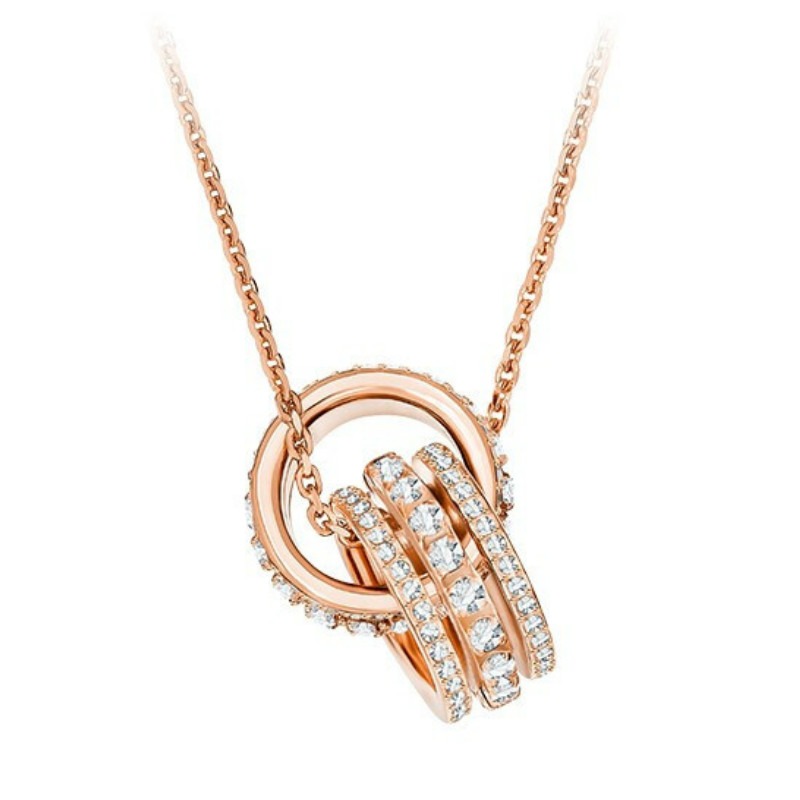 施华洛世奇双环转运珠项链