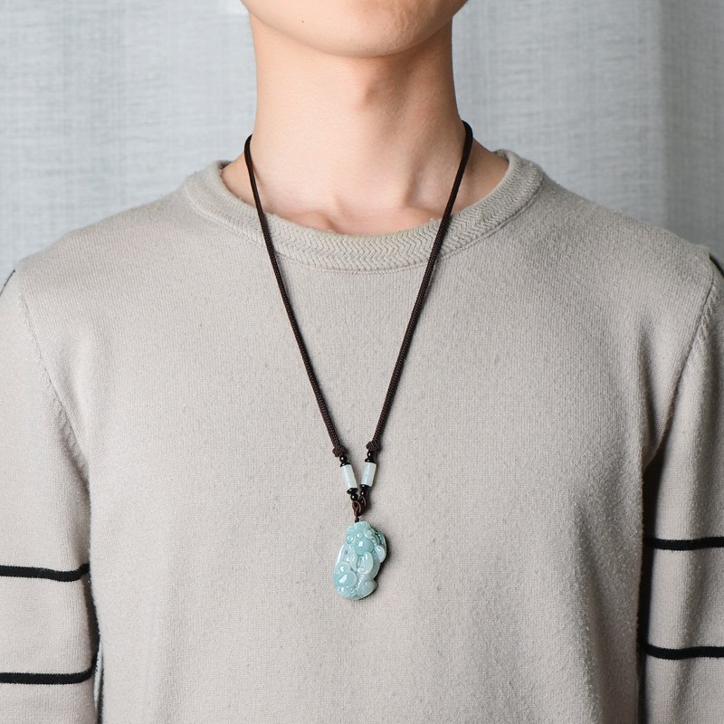 可玉可求 貔貅外形 翡翠吊坠