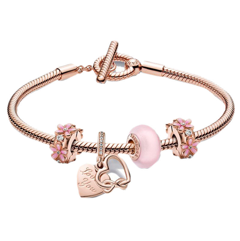 潘多拉 玫瑰金手链