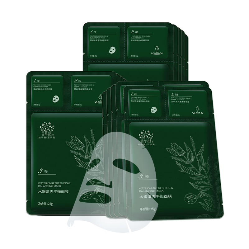 善草纪 水嫩清爽面贴膜