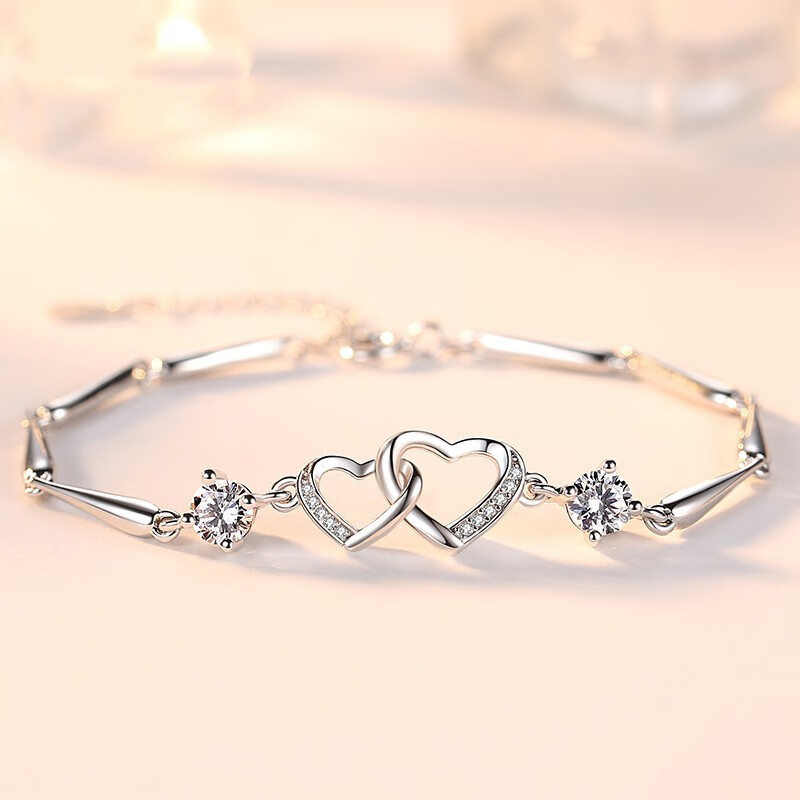 唯一 镂空爱心手链