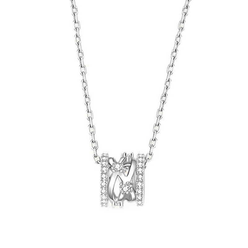 卡蒂罗 白金色 项链