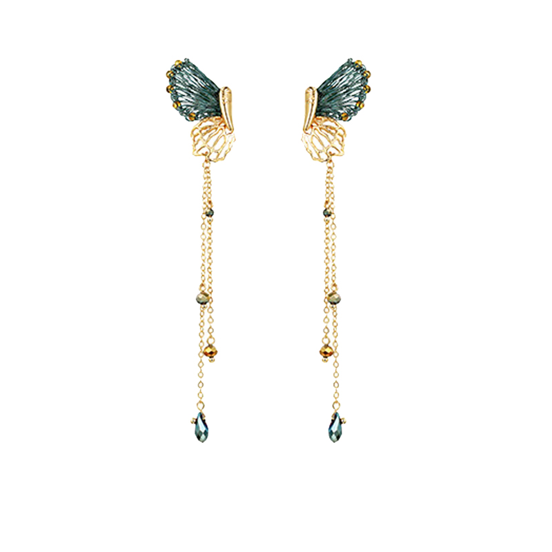 茜子 镂空蝴蝶 耳饰