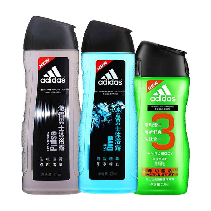 阿迪达斯 清爽控油沐浴露套装