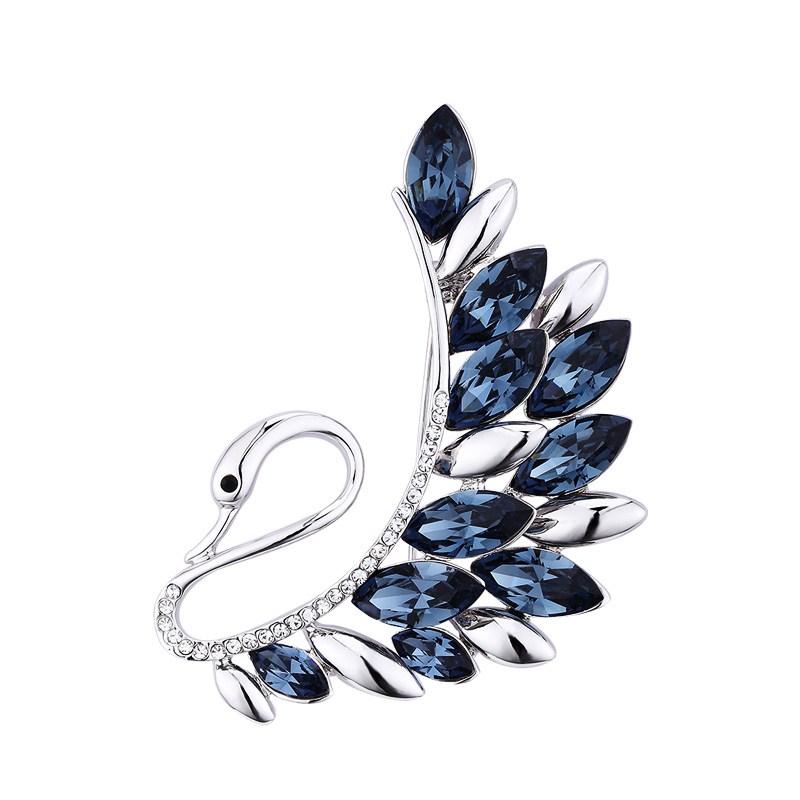 Eternelle天鹅水晶胸针