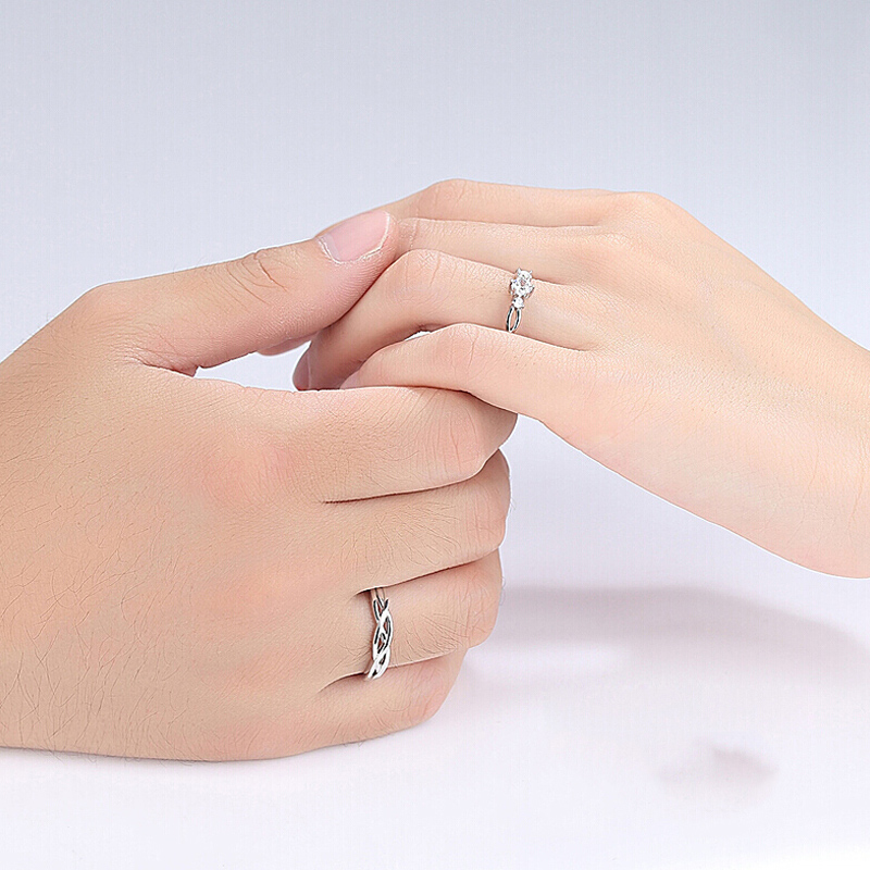 桑玛 青丝绕银戒指