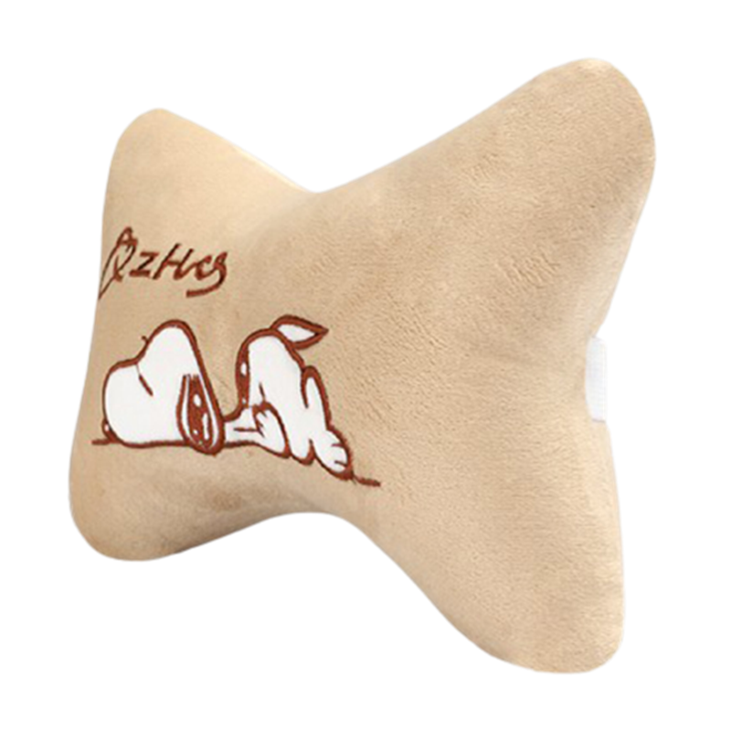 杰米仕 毛绒棉麻汽车头枕