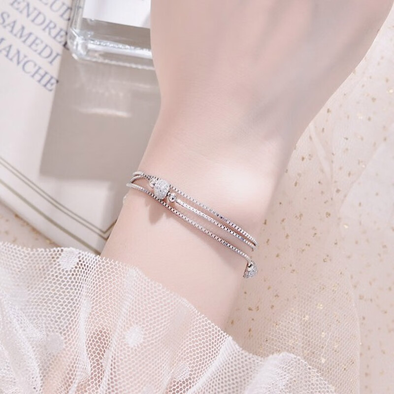 银千惠 纯银多层 手链