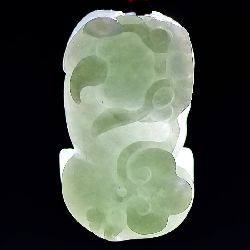 千载一玉 生动貔貅翡翠吊坠