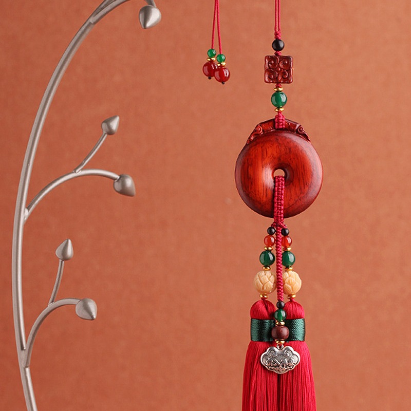 宝佩 枣红穗子 挂饰