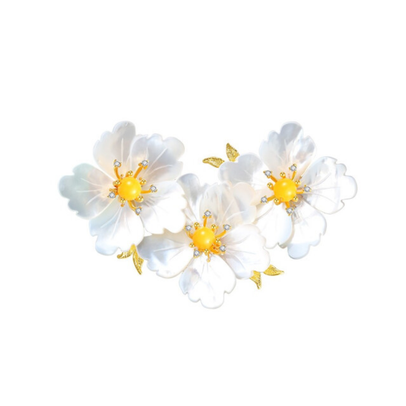 知见文创工坊梅花胸针