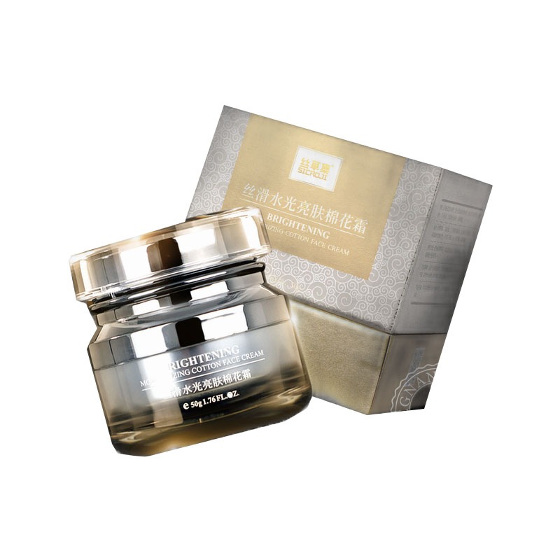 丝草集 丝滑水光亮肤棉花面霜