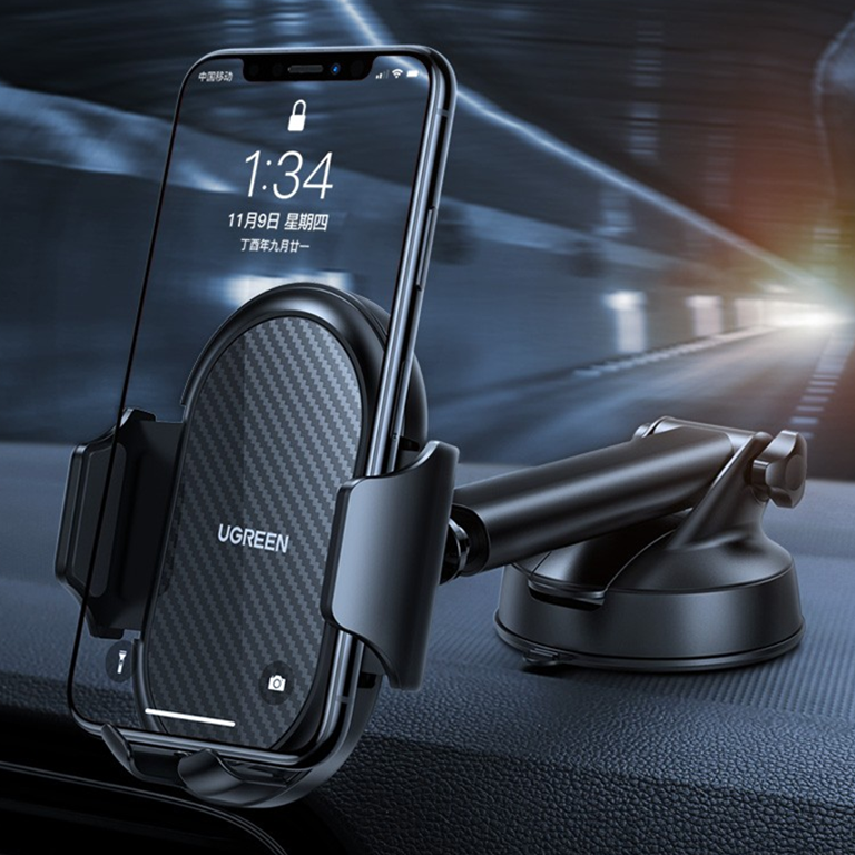 绿联卡扣式夹子车载手机支架