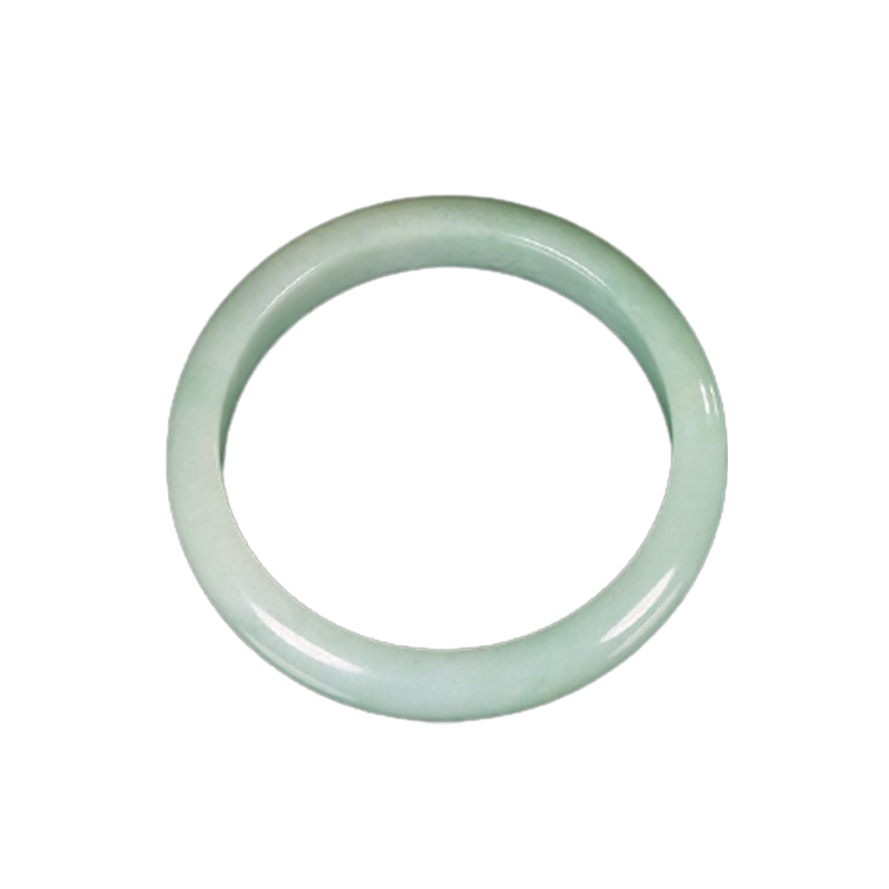 泽心雅玉 冰清剔透翡翠手镯