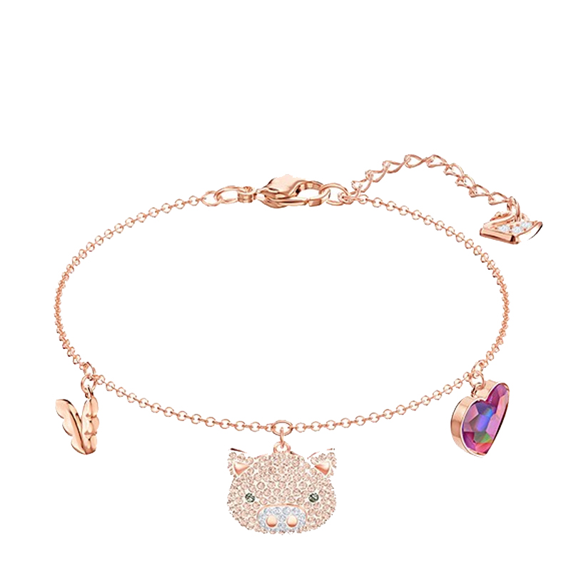 施华洛世奇可爱飞猪手链