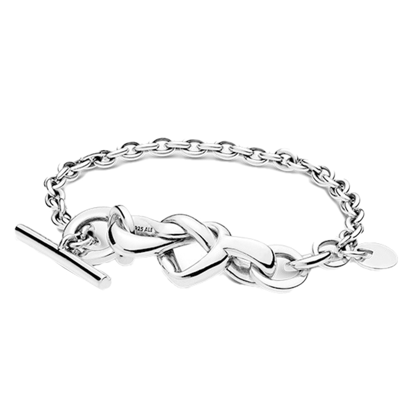 潘多拉银心意交织手链