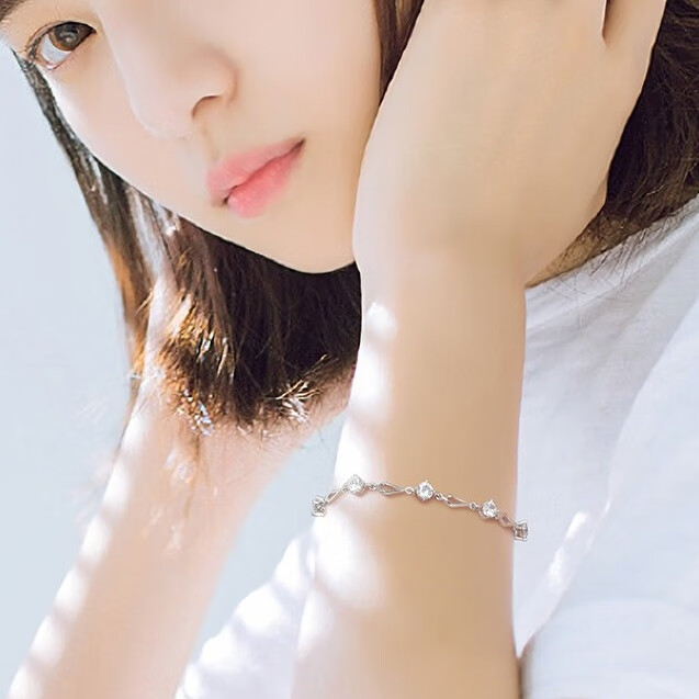 唯一 足银情侣手环时尚手链