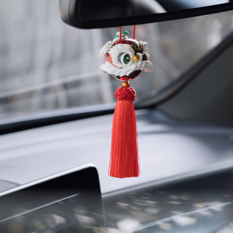 梵心 醒狮国风汽车挂件