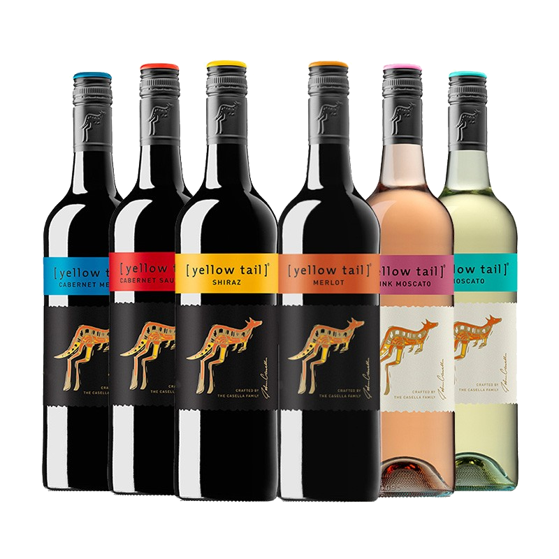 黄尾袋鼠 色泽明亮红酒