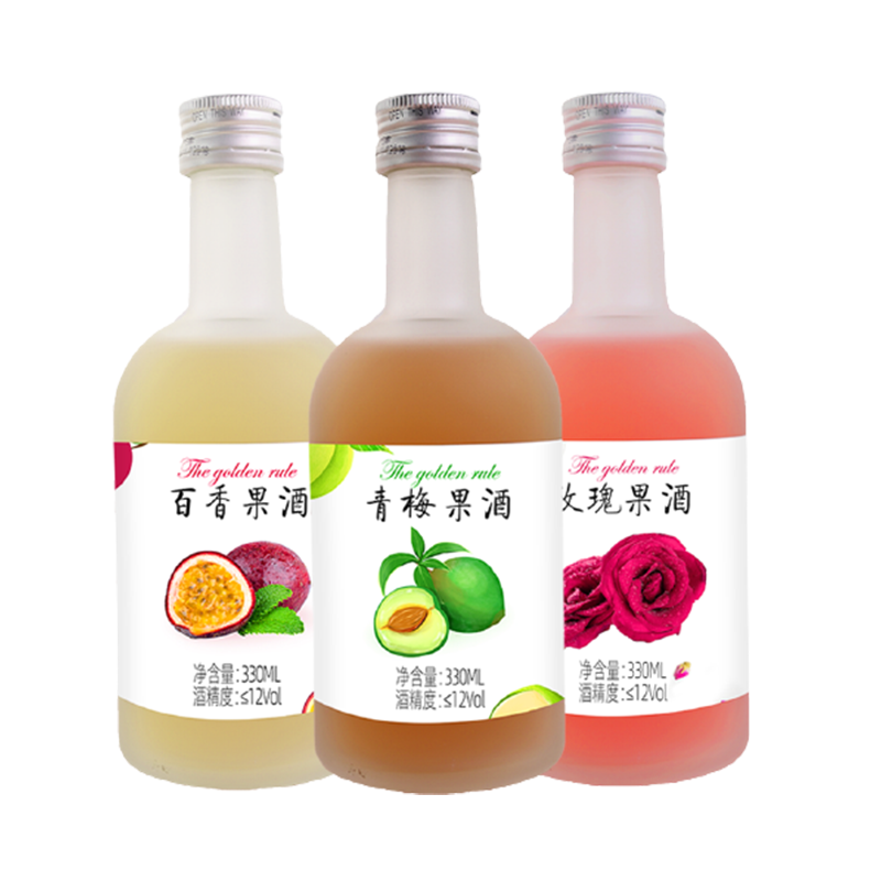 黄金法则 低度花果玫瑰发酵果酒