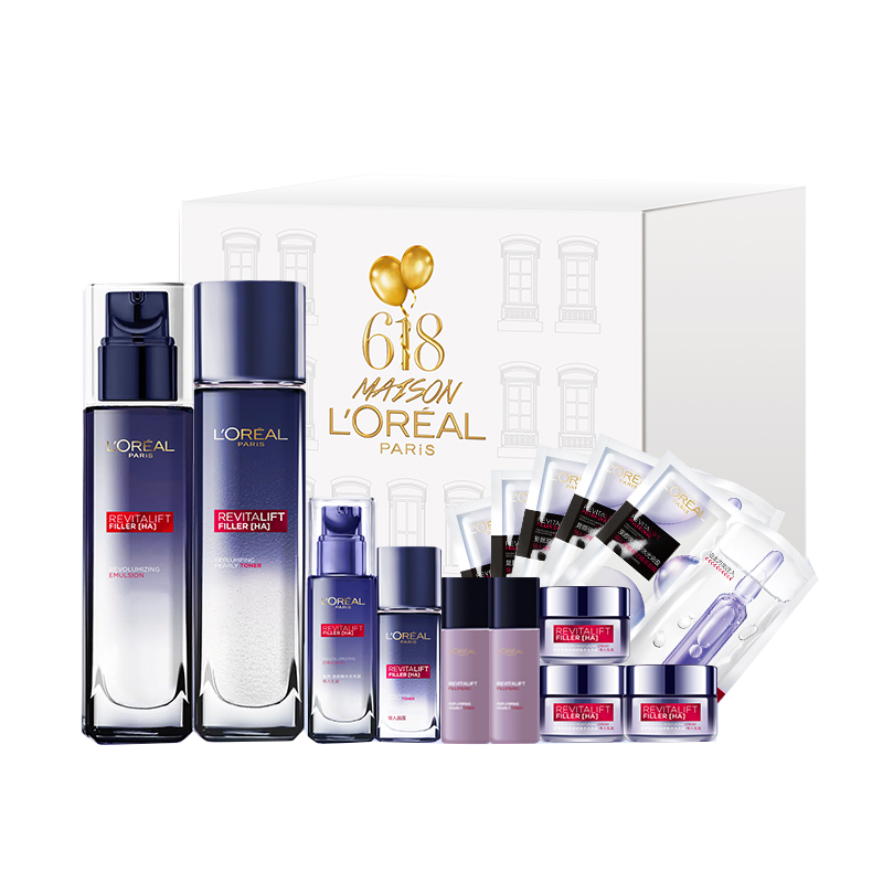 欧莱雅 复颜玻尿酸水乳套装