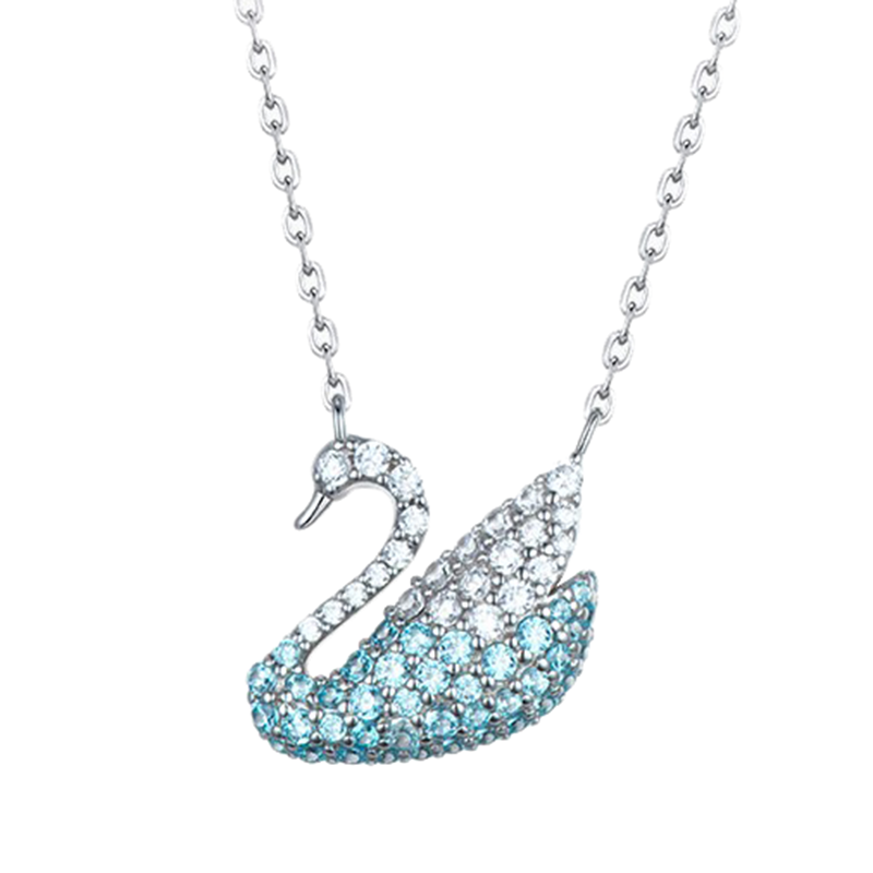 MyMiss 渐变蓝天鹅项链