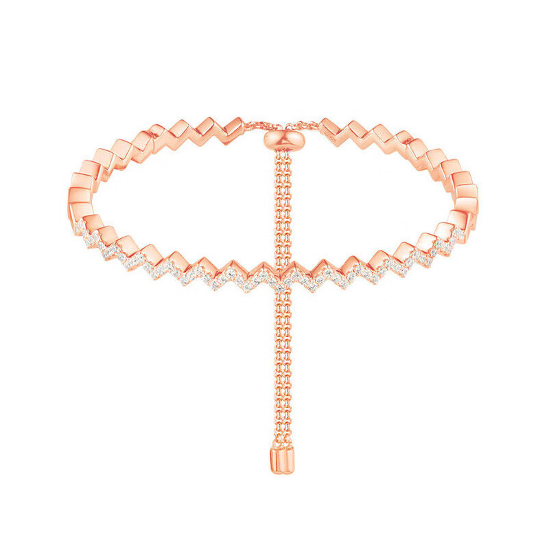 APM 镶钻Z形字母手链