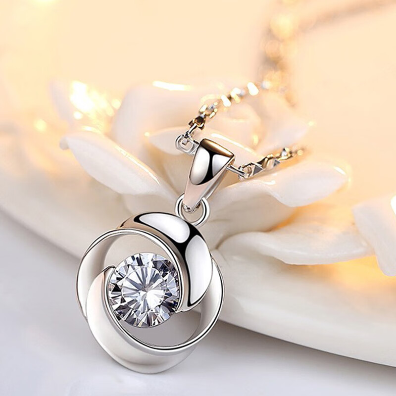 朵洛蒂 镀白金工艺项链