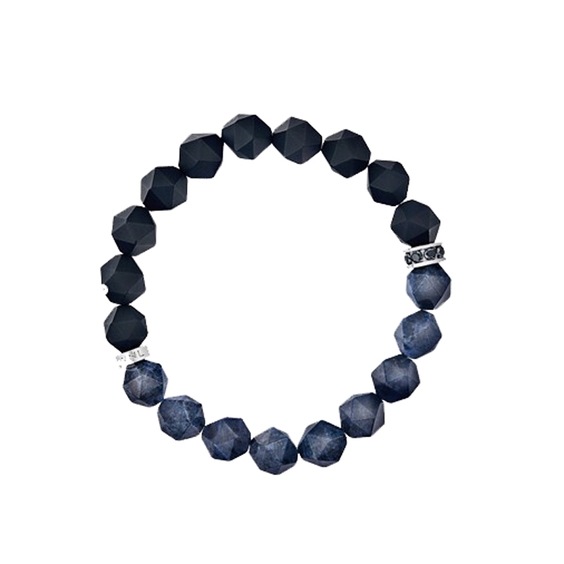 AWNL 蓝线石黑玛瑙手链