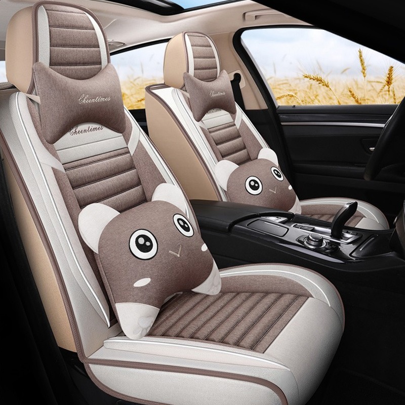 布兰特 亚麻咖啡色 座套