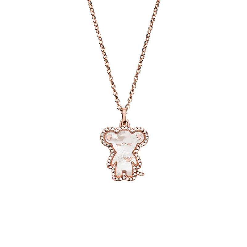 阿玛尼 贝母小熊款项链